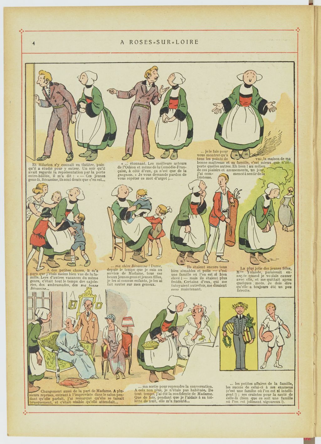 Bécassine – Les Bonnes Idées de Bécassine (1924), page 5. Caumery & J.-P. Pinchon. Domaine public. Source gallica.bnf.fr / BnF.