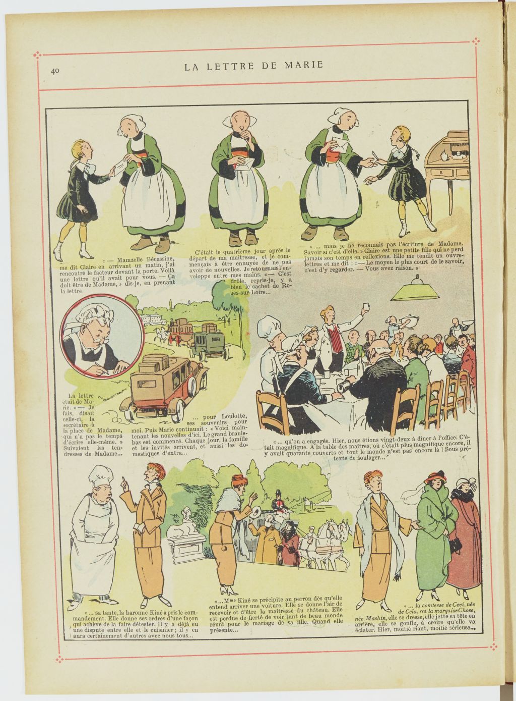 Bécassine – Les Bonnes Idées de Bécassine (1924), page 41. Caumery & J.-P. Pinchon. Domaine public. Source gallica.bnf.fr / BnF.