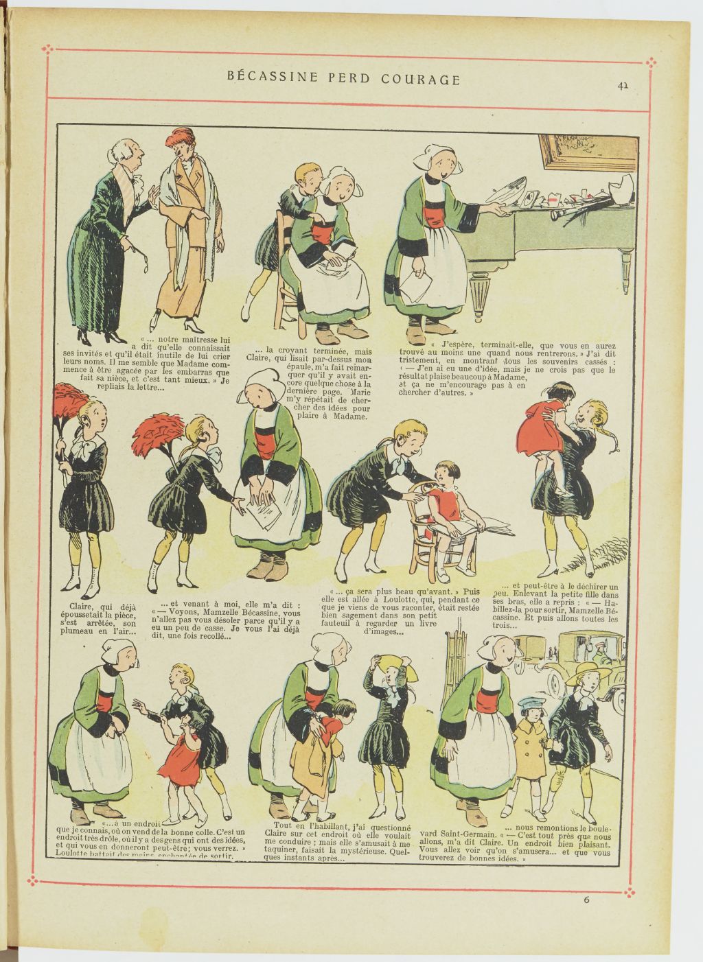Bécassine – Les Bonnes Idées de Bécassine (1924), page 42. Caumery & J.-P. Pinchon. Domaine public. Source gallica.bnf.fr / BnF.