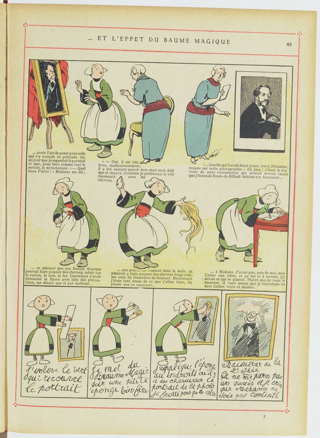 Bécassine – Les Bonnes Idées de Bécassine (1924), page 50. Caumery & J.-P. Pinchon. Domaine public. Source gallica.bnf.fr / BnF.
