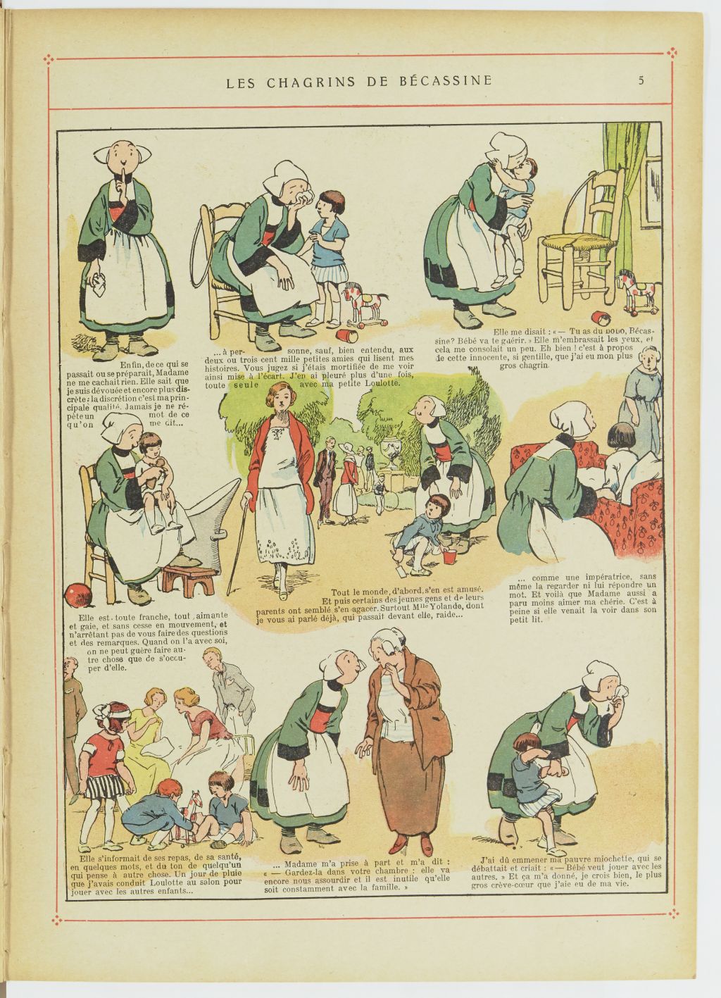 Bécassine – Les Bonnes Idées de Bécassine (1924), page 6. Caumery & J.-P. Pinchon. Domaine public. Source gallica.bnf.fr / BnF.