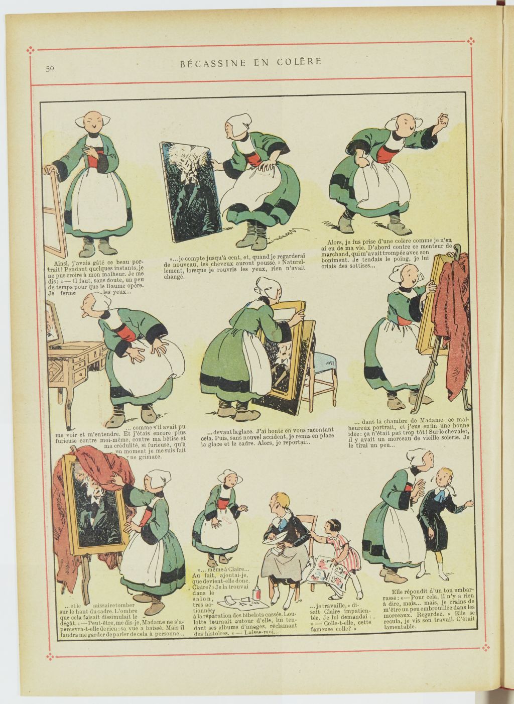 Bécassine – Les Bonnes Idées de Bécassine (1924), page 51. Caumery & J.-P. Pinchon. Domaine public. Source gallica.bnf.fr / BnF.