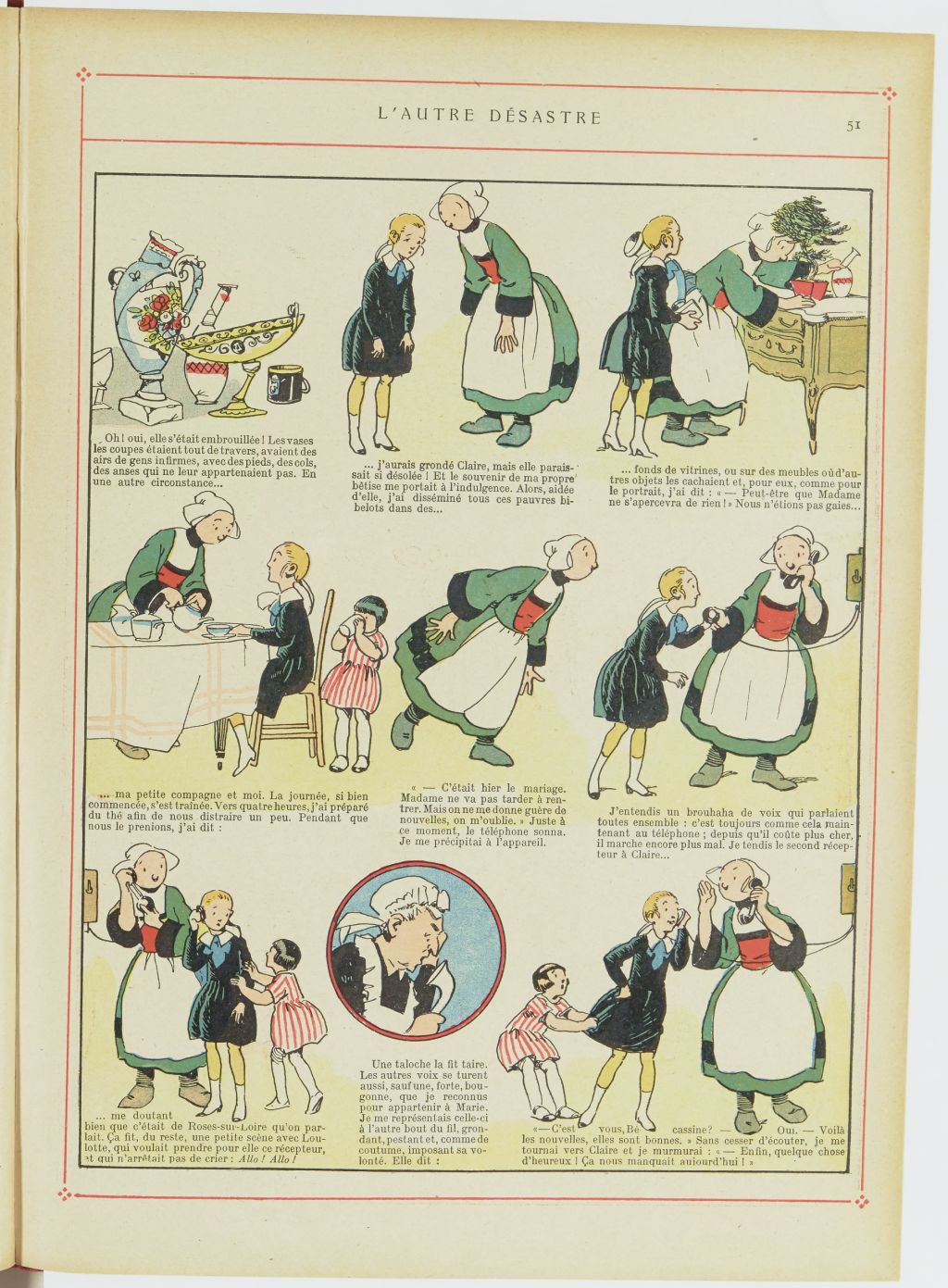 Bécassine – Les Bonnes Idées de Bécassine (1924), page 52. Caumery & J.-P. Pinchon. Domaine public. Source gallica.bnf.fr / BnF.