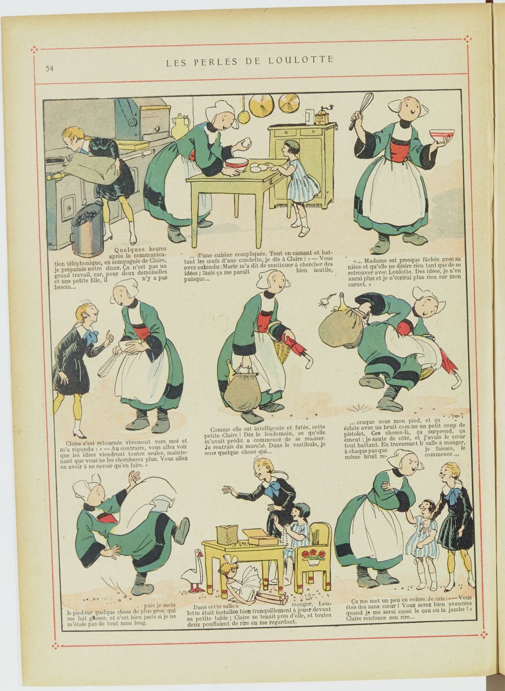 Bécassine – Les Bonnes Idées de Bécassine (1924), page 55. Caumery & J.-P. Pinchon. Domaine public. Source gallica.bnf.fr / BnF.