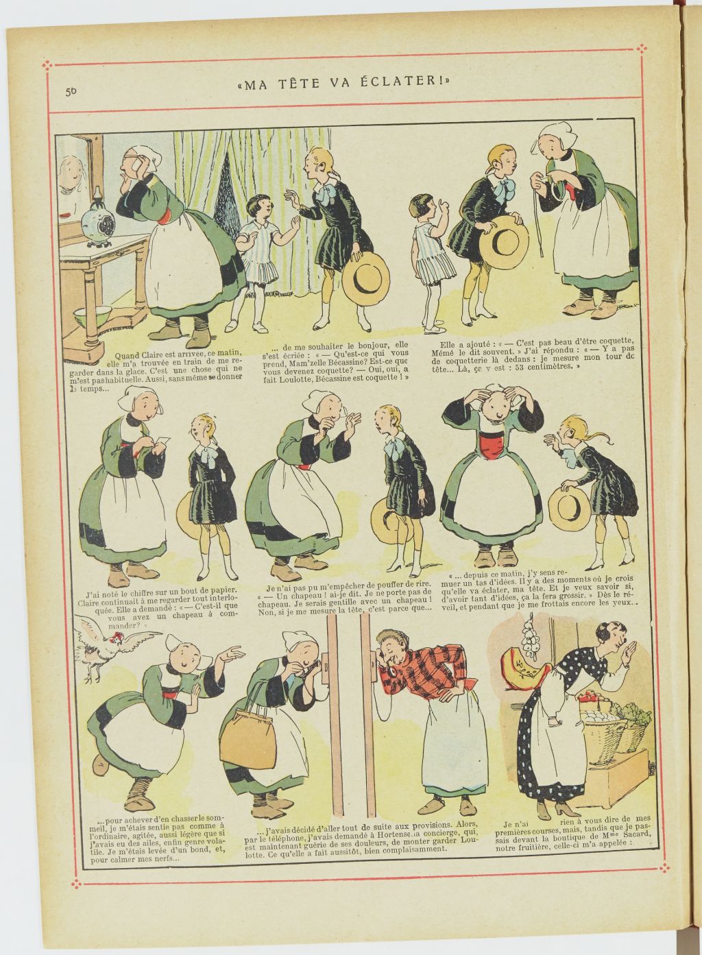 Bécassine – Les Bonnes Idées de Bécassine (1924), page 57. Caumery & J.-P. Pinchon. Domaine public. Source gallica.bnf.fr / BnF.