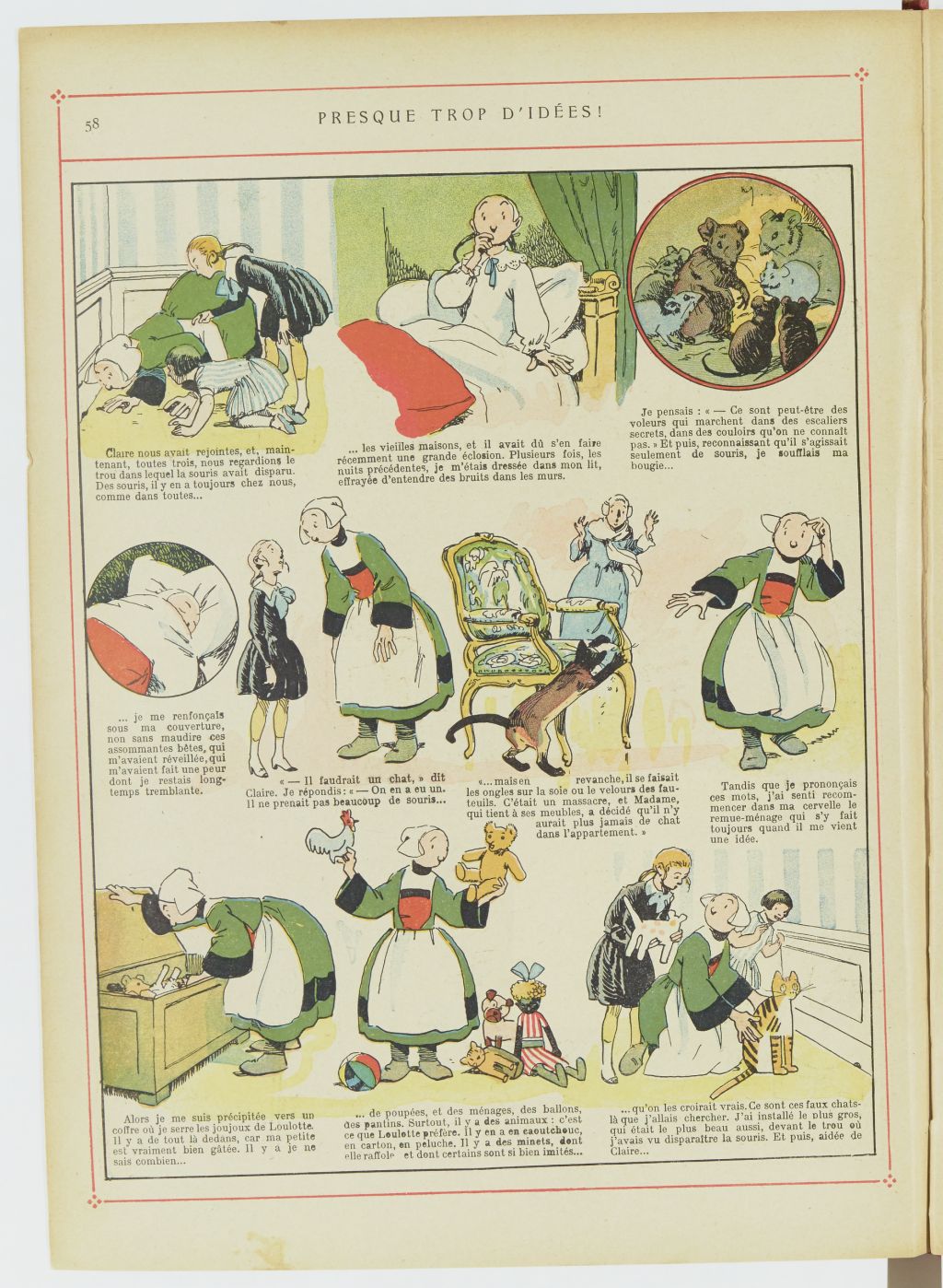 Bécassine – Les Bonnes Idées de Bécassine (1924), page 59. Caumery & J.-P. Pinchon. Domaine public. Source gallica.bnf.fr / BnF.