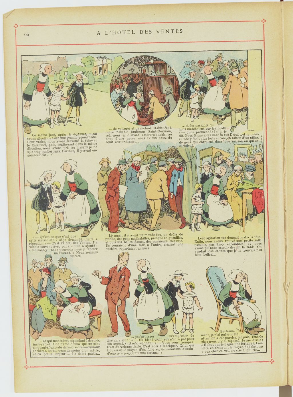 Bécassine – Les Bonnes Idées de Bécassine (1924), page 61. Caumery & J.-P. Pinchon. Domaine public. Source gallica.bnf.fr / BnF.