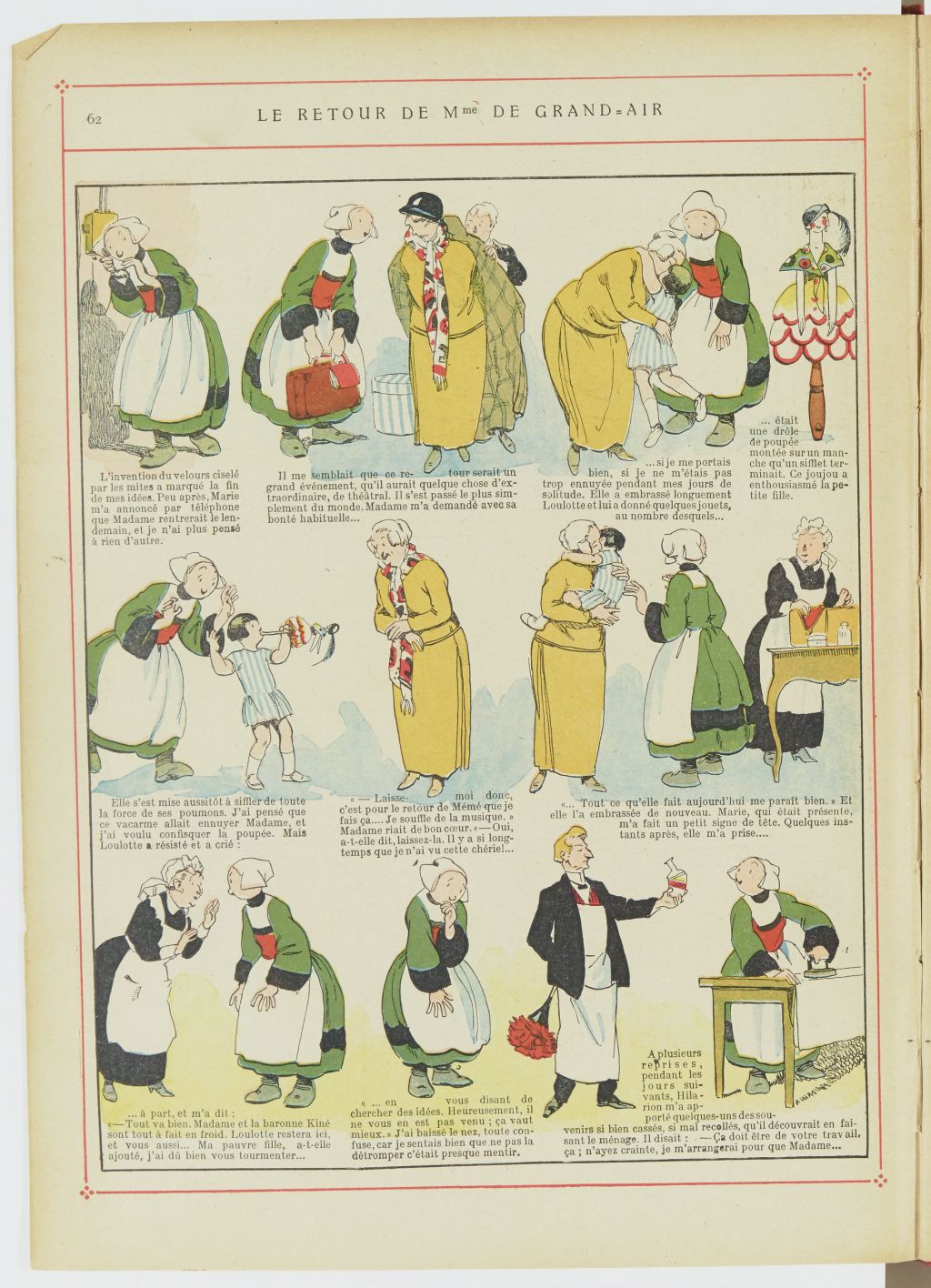 Bécassine – Les Bonnes Idées de Bécassine (1924), page 63. Caumery & J.-P. Pinchon. Domaine public. Source gallica.bnf.fr / BnF.