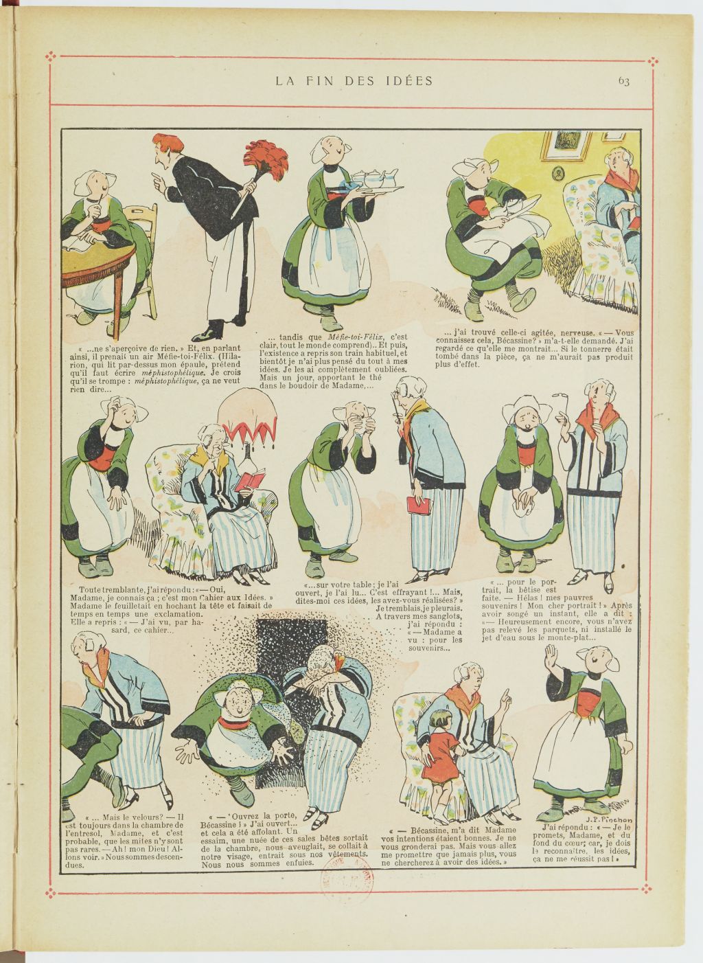 Bécassine – Les Bonnes Idées de Bécassine (1924), page 64. Caumery & J.-P. Pinchon. Domaine public. Source gallica.bnf.fr / BnF.