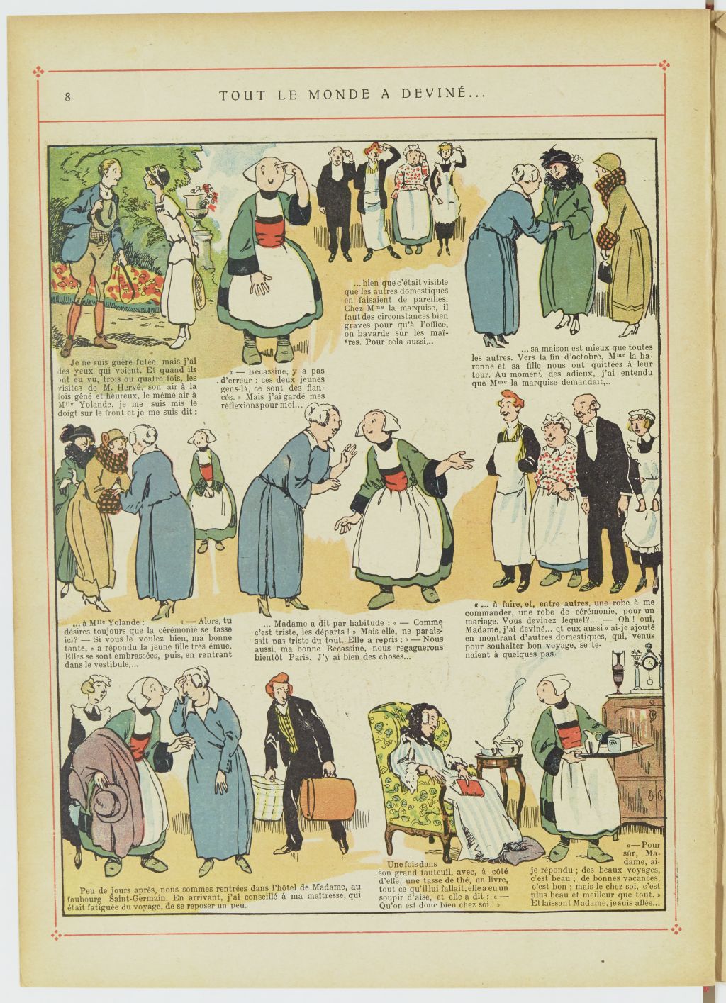 Bécassine – Les Bonnes Idées de Bécassine (1924), page 9. Caumery & J.-P. Pinchon. Domaine public. Source gallica.bnf.fr / BnF.
