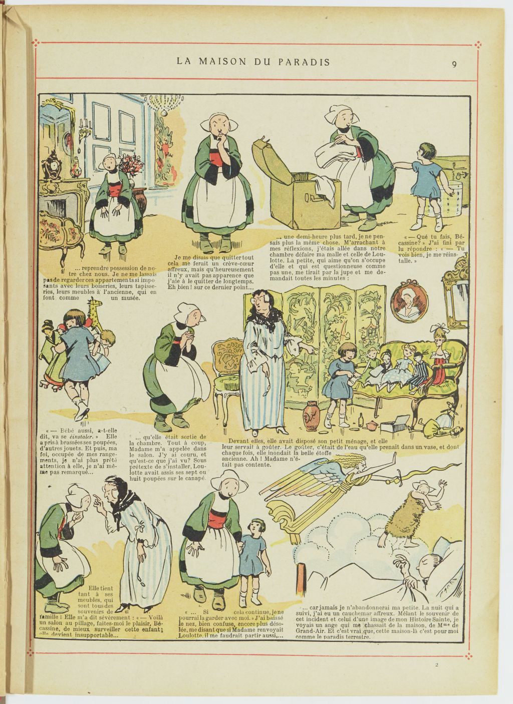 Bécassine – Les Bonnes Idées de Bécassine (1924), page 10. Caumery & J.-P. Pinchon. Domaine public. Source gallica.bnf.fr / BnF.