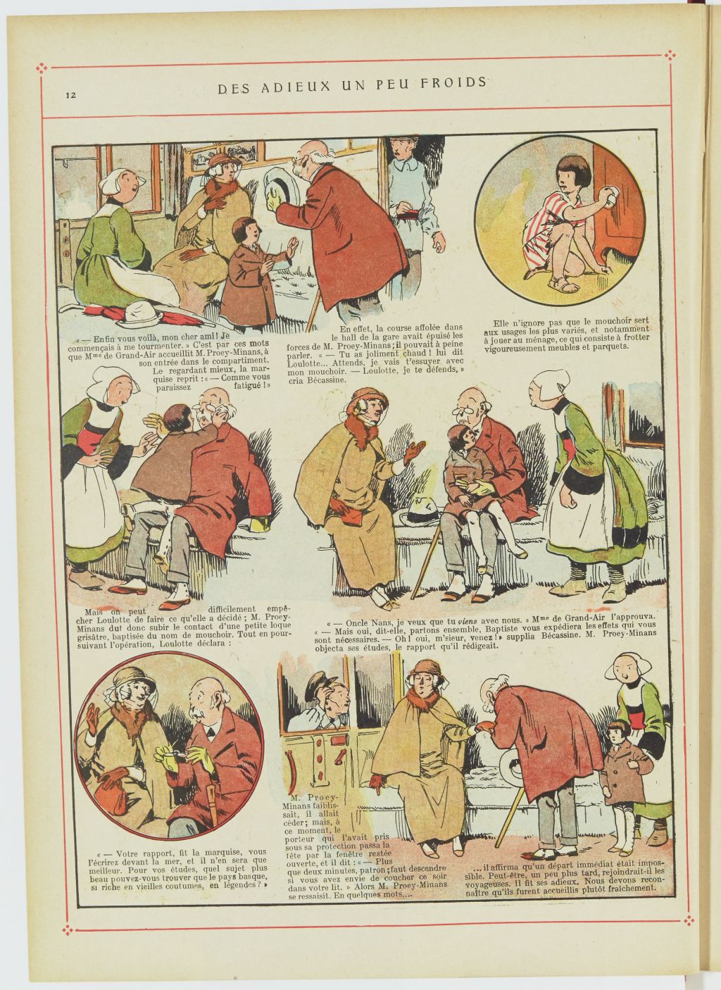 Bécassine – Bécassine au Pays basque (1925), page 13. Caumery & J.-P. Pinchon. Domaine public. Source gallica.bnf.fr / BnF.
