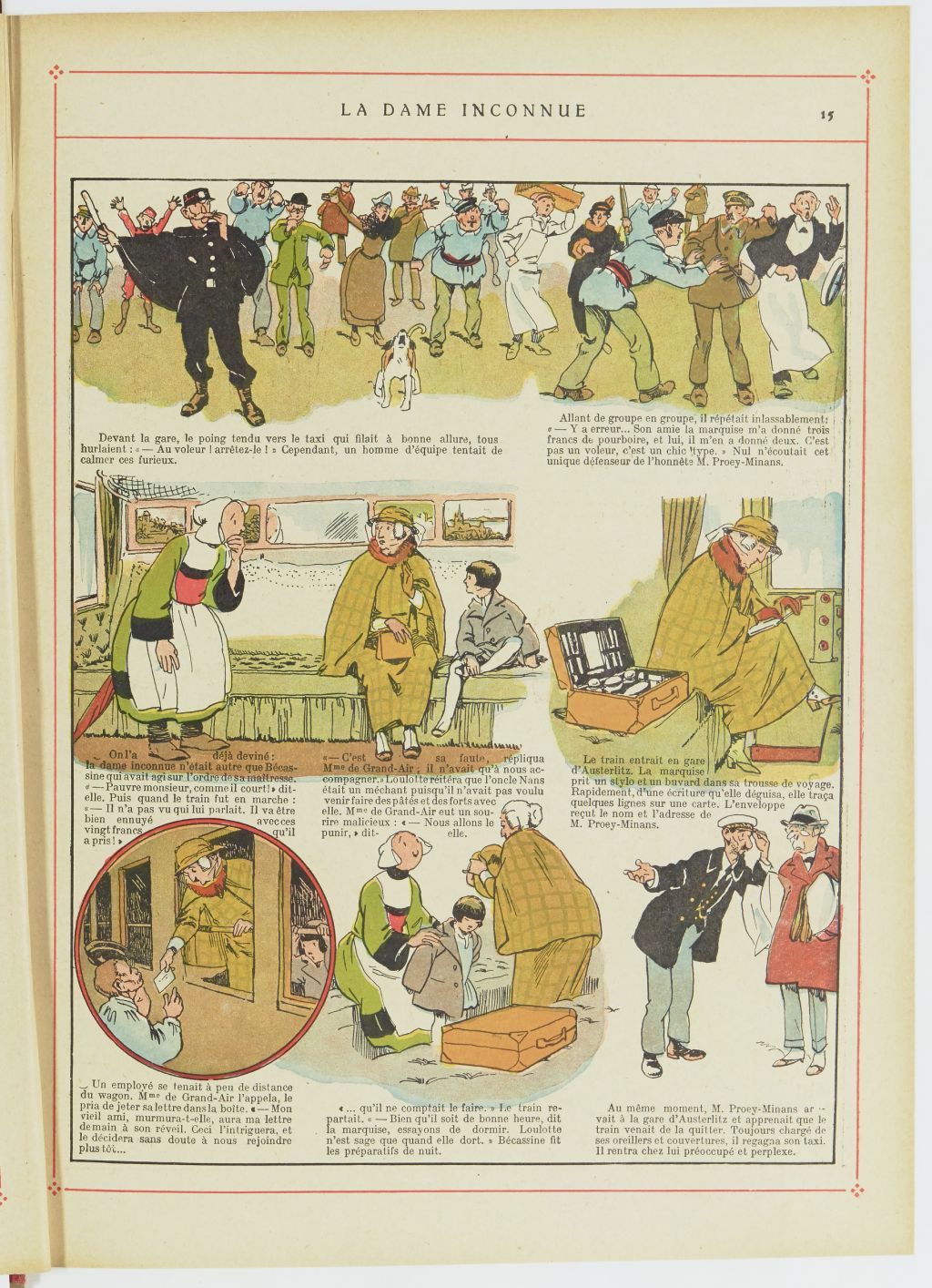 Bécassine – Bécassine au Pays basque (1925), page 16. Caumery & J.-P. Pinchon. Domaine public. Source gallica.bnf.fr / BnF.