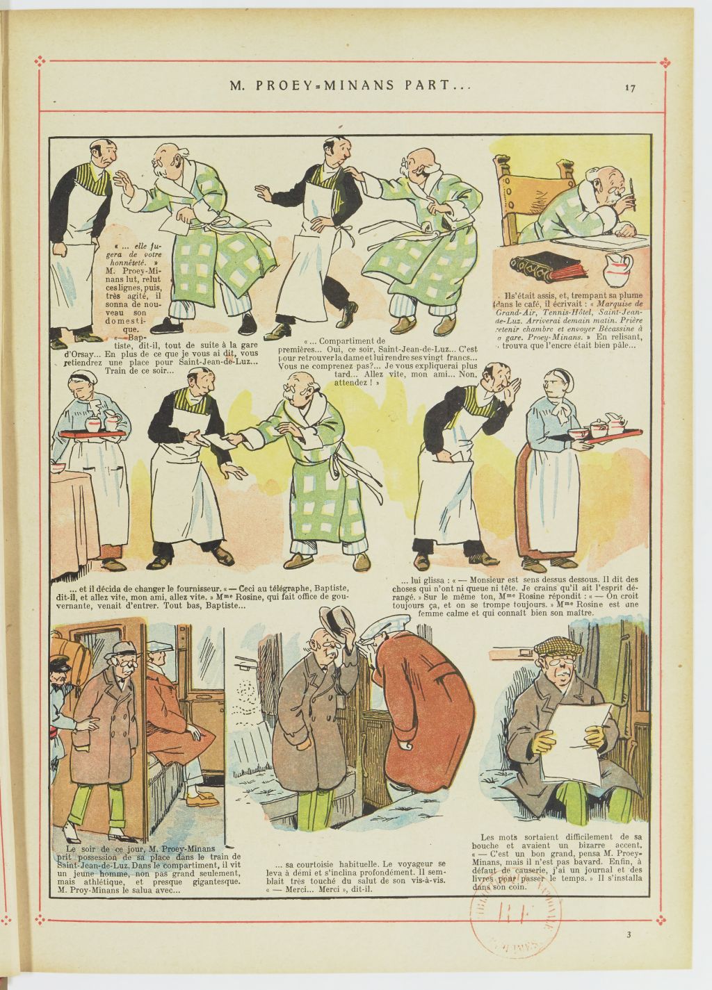 Bécassine – Bécassine au Pays basque (1925), page 18. Caumery & J.-P. Pinchon. Domaine public. Source gallica.bnf.fr / BnF.