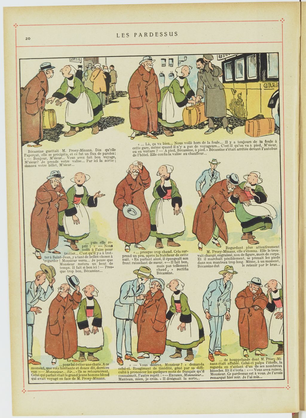 Bécassine – Bécassine au Pays basque (1925), page 21. Caumery & J.-P. Pinchon. Domaine public. Source gallica.bnf.fr / BnF.