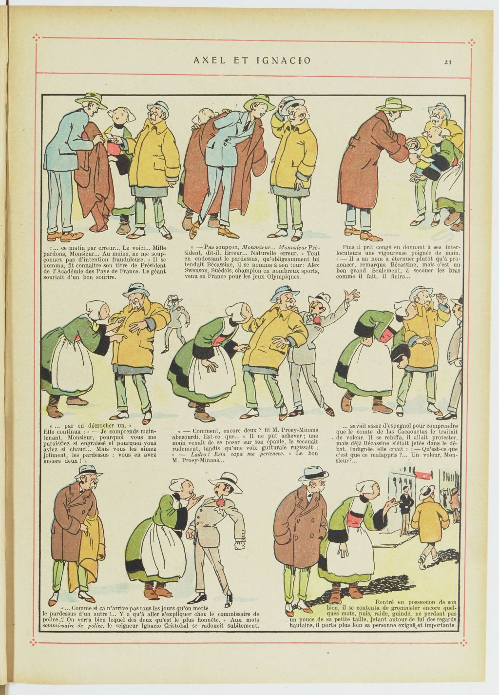 Bécassine – Bécassine au Pays basque (1925), page 22. Caumery & J.-P. Pinchon. Domaine public. Source gallica.bnf.fr / BnF.