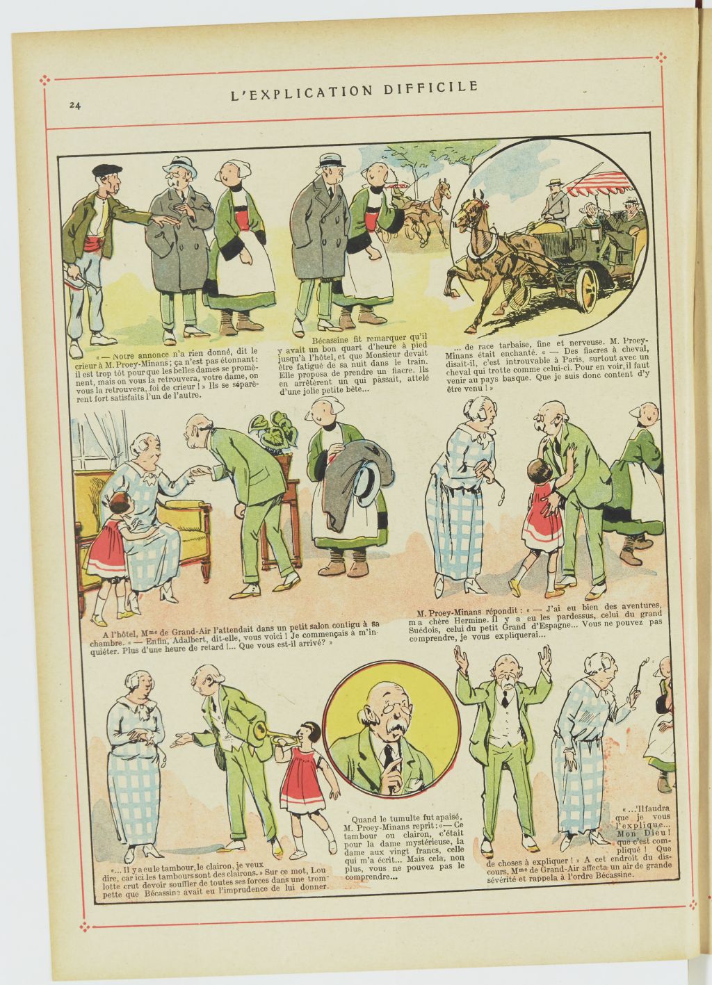 Bécassine – Bécassine au Pays basque (1925), page 25. Caumery & J.-P. Pinchon. Domaine public. Source gallica.bnf.fr / BnF.