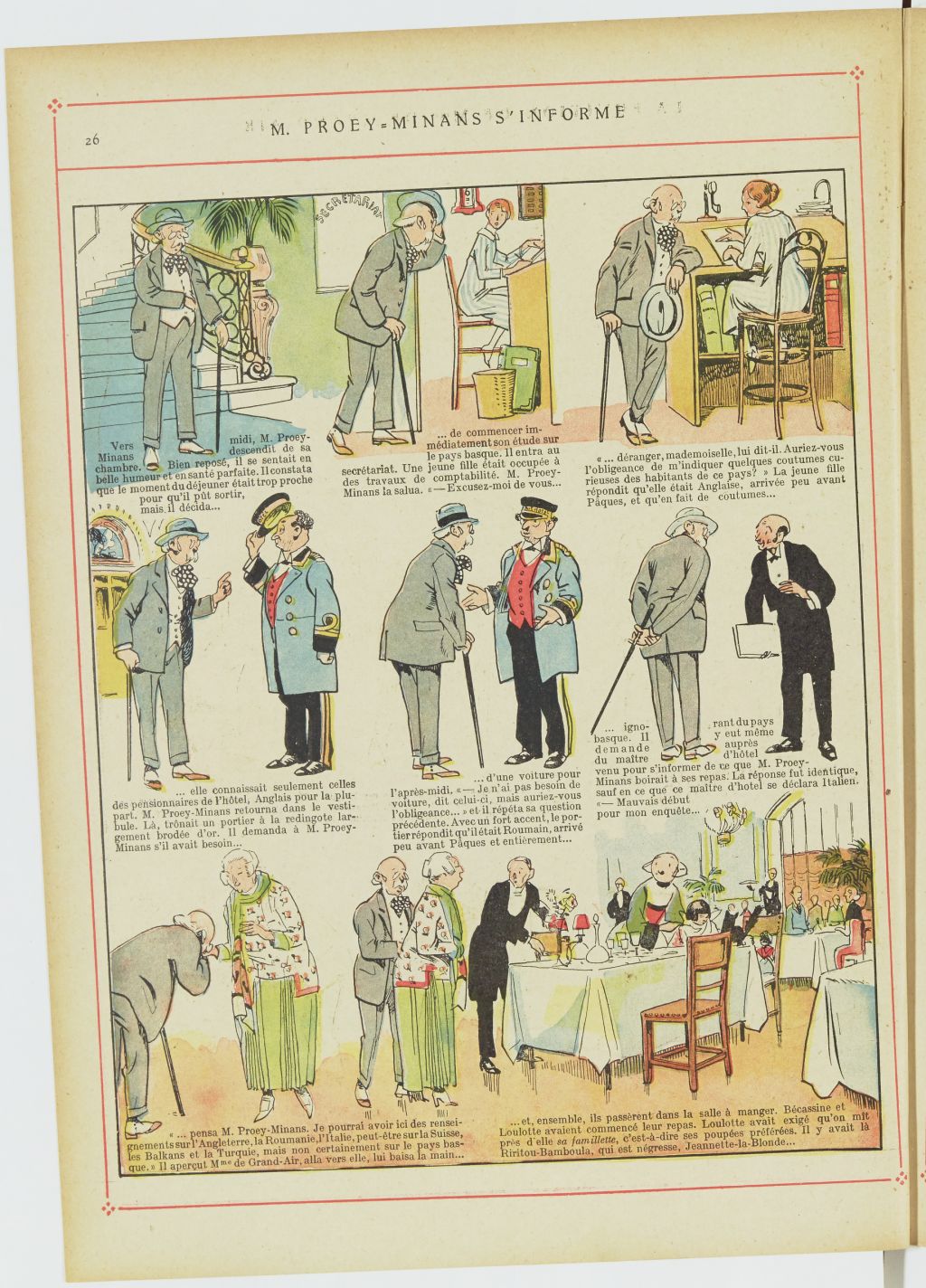 Bécassine – Bécassine au Pays basque (1925), page 27. Caumery & J.-P. Pinchon. Domaine public. Source gallica.bnf.fr / BnF.