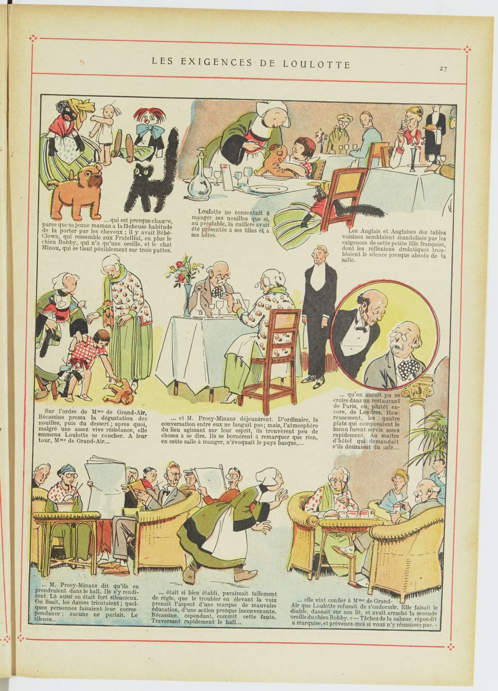 Bécassine – Bécassine au Pays basque (1925), page 28. Caumery & J.-P. Pinchon. Domaine public. Source gallica.bnf.fr / BnF.