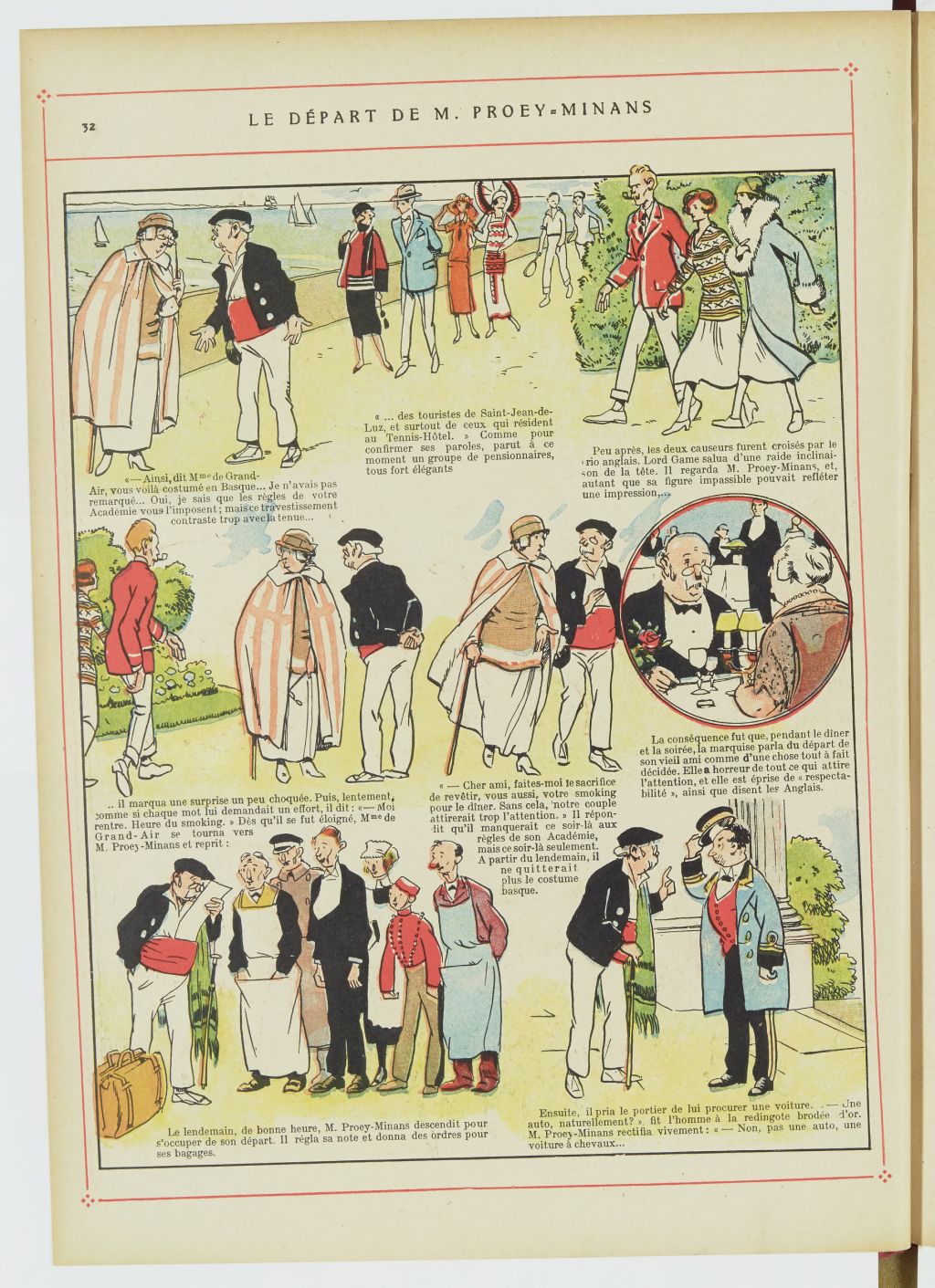 Bécassine – Bécassine au Pays basque (1925), page 33. Caumery & J.-P. Pinchon. Domaine public. Source gallica.bnf.fr / BnF.
