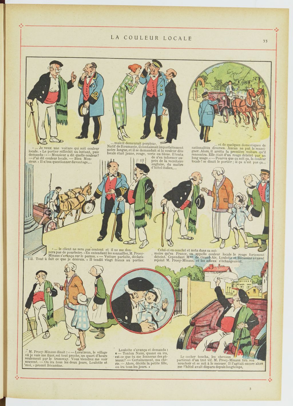Bécassine – Bécassine au Pays basque (1925), page 34. Caumery & J.-P. Pinchon. Domaine public. Source gallica.bnf.fr / BnF.