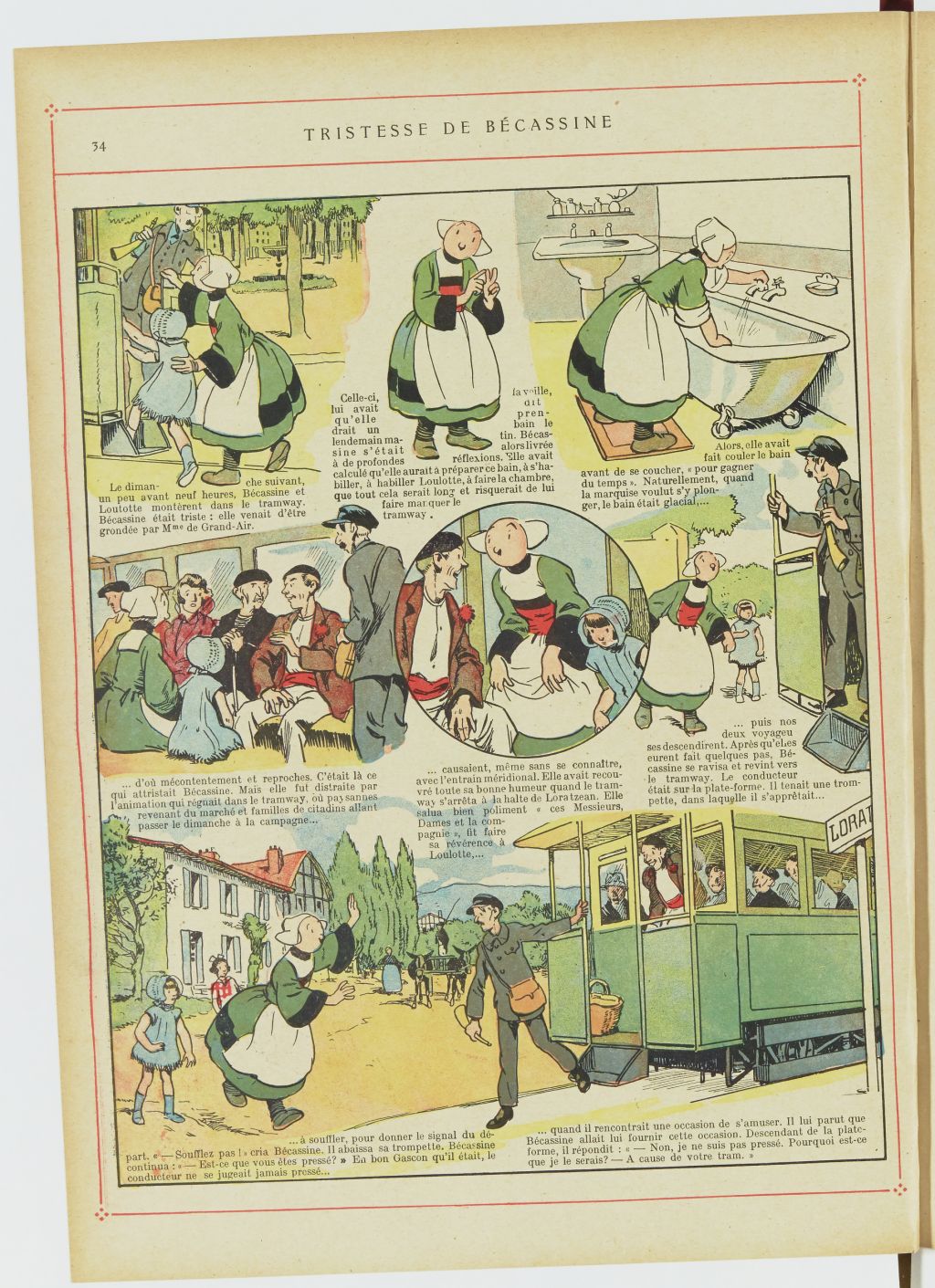 Bécassine – Bécassine au Pays basque (1925), page 35. Caumery & J.-P. Pinchon. Domaine public. Source gallica.bnf.fr / BnF.