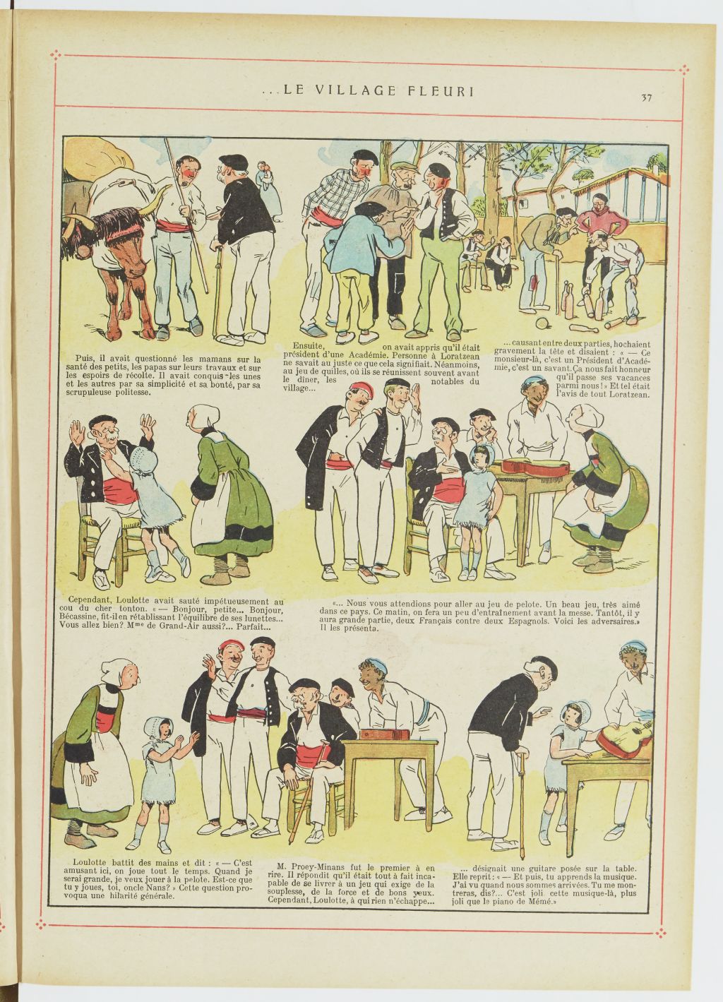 Bécassine – Bécassine au Pays basque (1925), page 38. Caumery & J.-P. Pinchon. Domaine public. Source gallica.bnf.fr / BnF.
