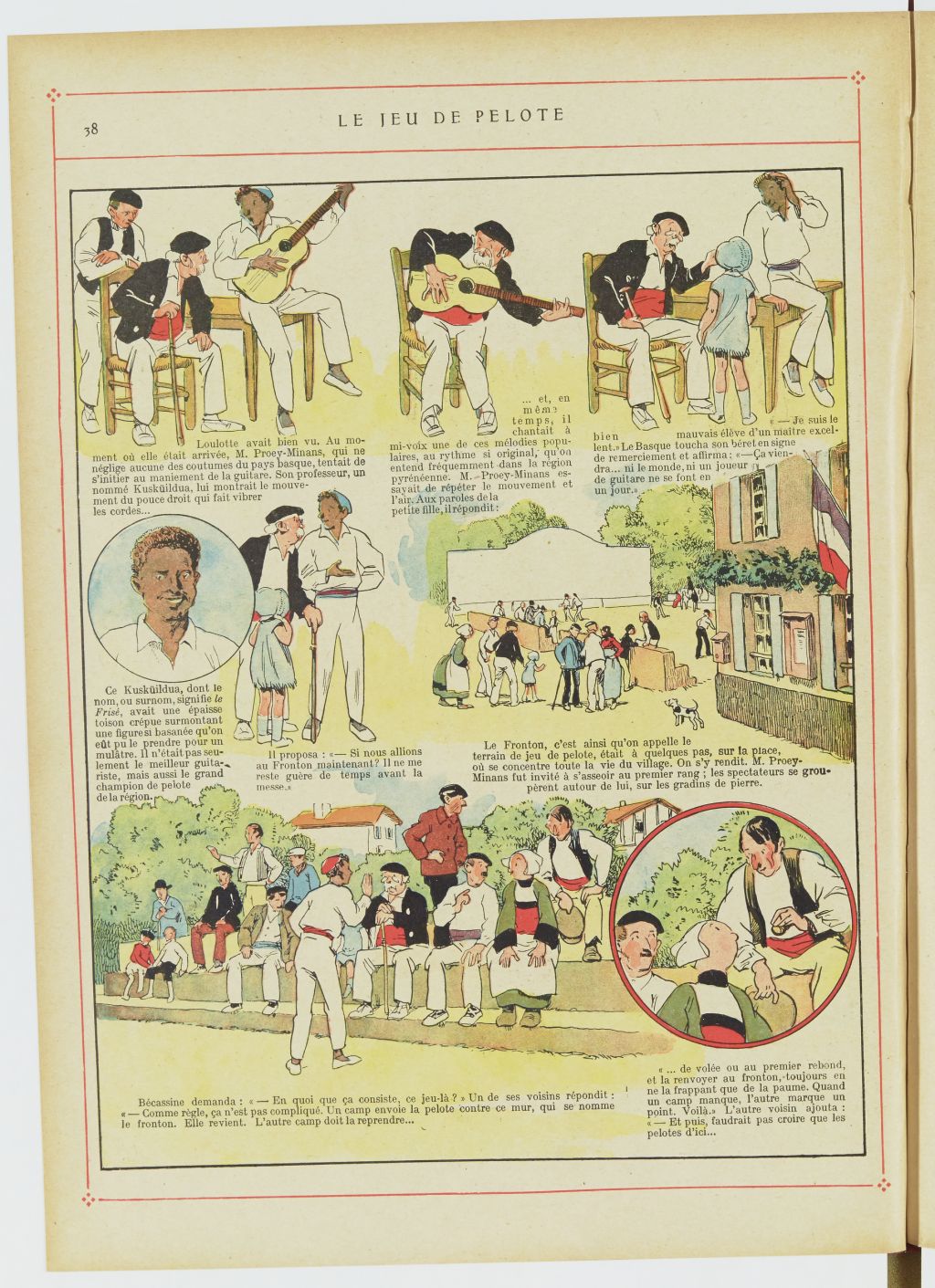 Bécassine – Bécassine au Pays basque (1925), page 39. Caumery & J.-P. Pinchon. Domaine public. Source gallica.bnf.fr / BnF.