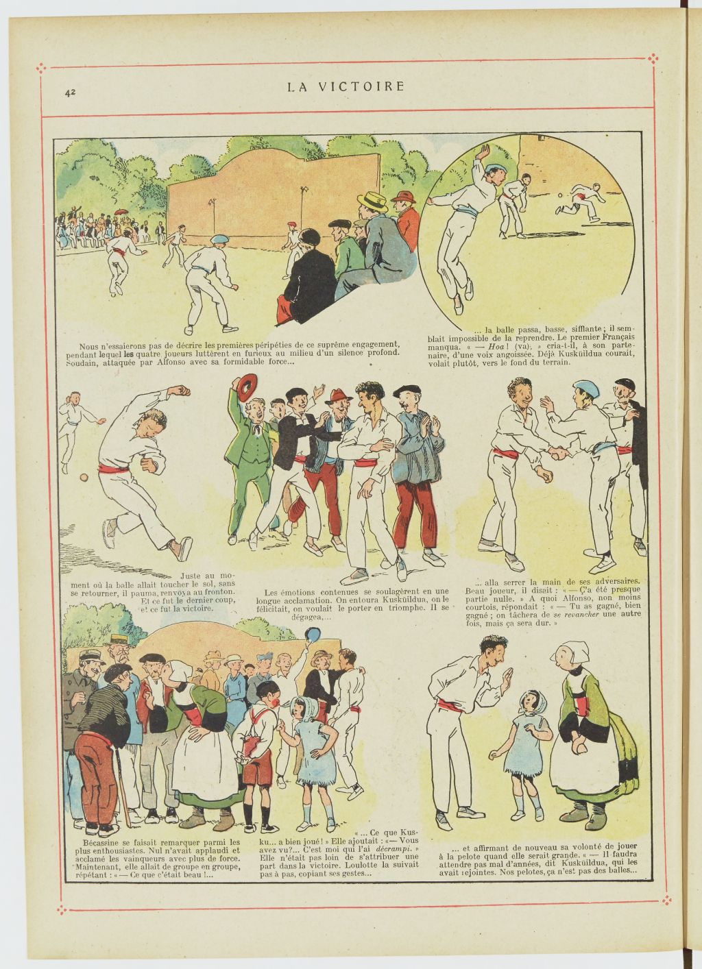 Bécassine – Bécassine au Pays basque (1925), page 43. Caumery & J.-P. Pinchon. Domaine public. Source gallica.bnf.fr / BnF.