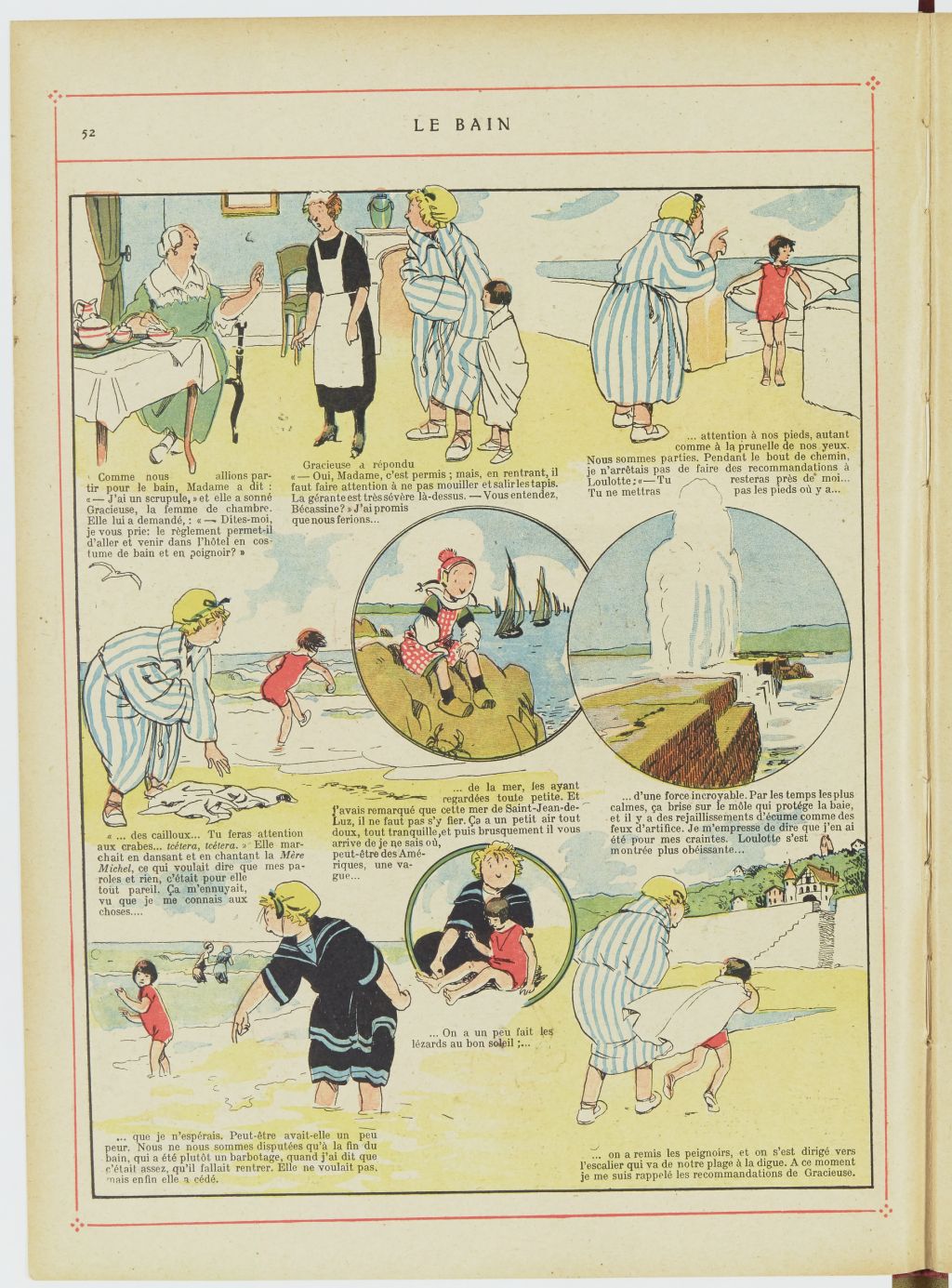 Bécassine – Bécassine au Pays basque (1925), page 53. Caumery & J.-P. Pinchon. Domaine public. Source gallica.bnf.fr / BnF.