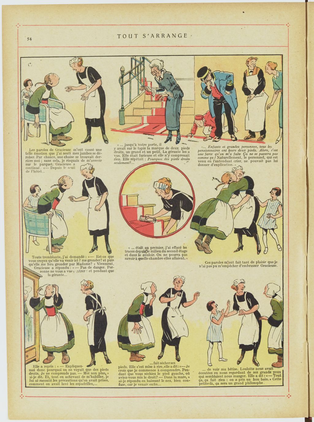 Bécassine – Bécassine au Pays basque (1925), page 55. Caumery & J.-P. Pinchon. Domaine public. Source gallica.bnf.fr / BnF.