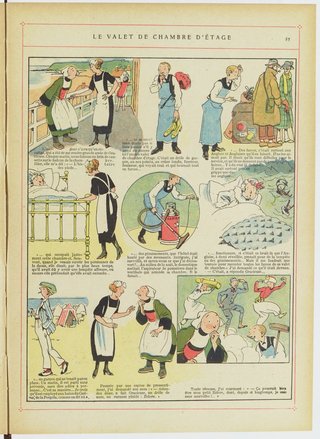 Bécassine – Bécassine au Pays basque (1925), page 56. Caumery & J.-P. Pinchon. Domaine public. Source gallica.bnf.fr / BnF.