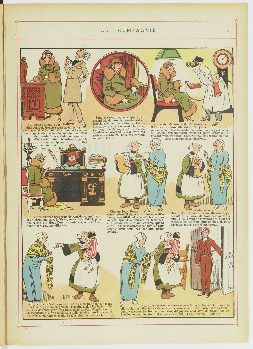 Bécassine – Bécassine au Pays basque (1925), page 8. Caumery & J.-P. Pinchon. Domaine public. Source gallica.bnf.fr / BnF.