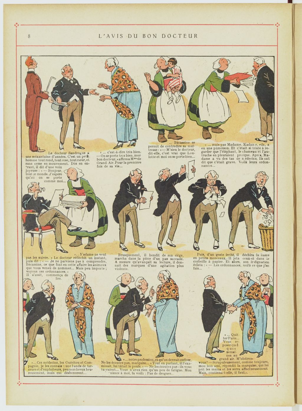 Bécassine – Bécassine au Pays basque (1925), page 9. Caumery & J.-P. Pinchon. Domaine public. Source gallica.bnf.fr / BnF.
