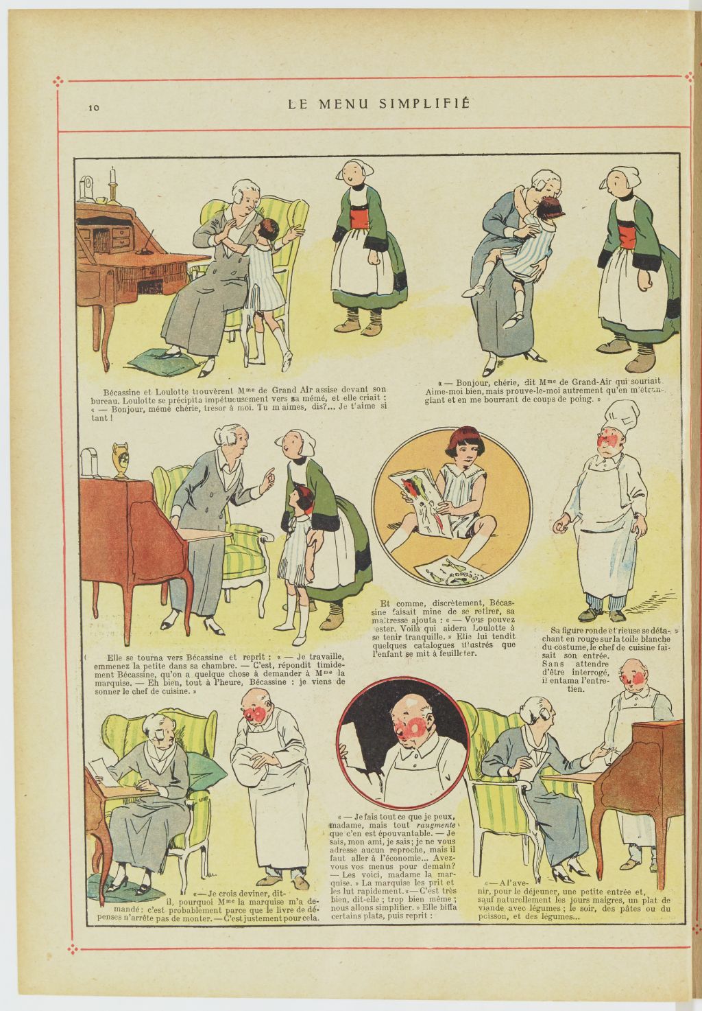 Bécassine – Bécassine, son oncle et leurs amis (1926), page 11. Caumery & J.-P. Pinchon. Domaine public. Source gallica.bnf.fr / BnF.