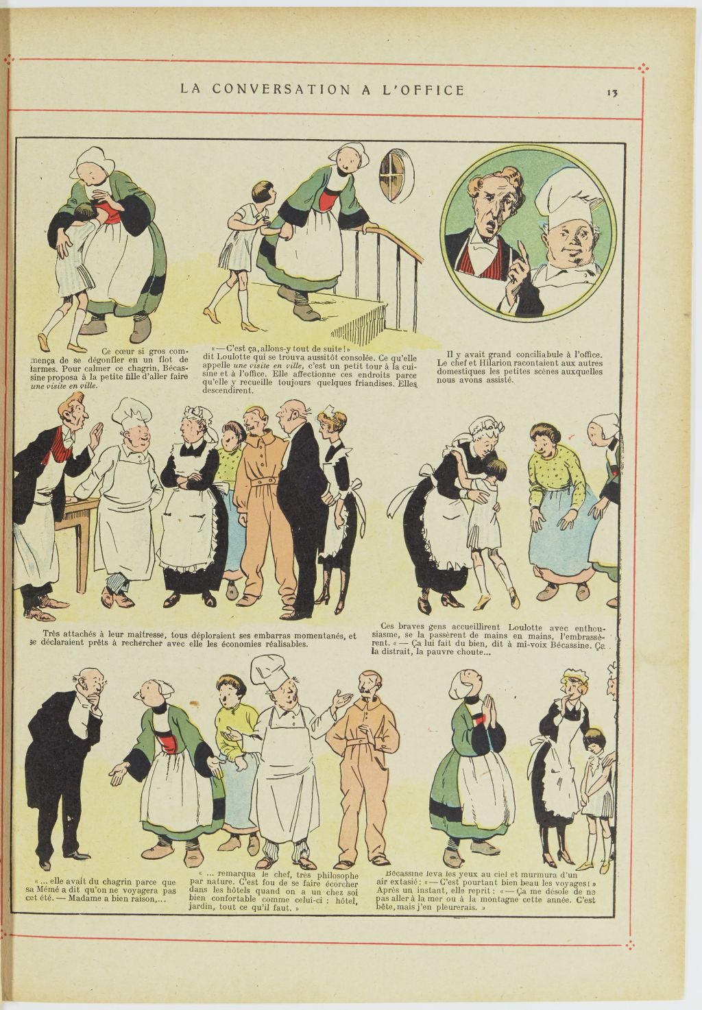 Bécassine – Bécassine, son oncle et leurs amis (1926), page 14. Caumery & J.-P. Pinchon. Domaine public. Source gallica.bnf.fr / BnF.