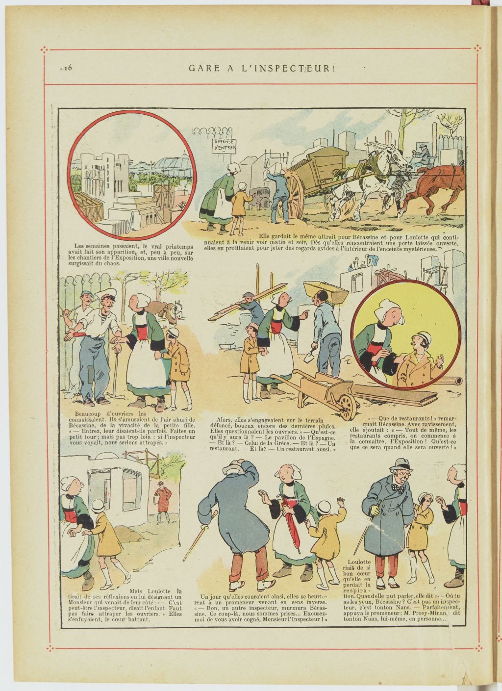 Bécassine – Bécassine, son oncle et leurs amis (1926), page 17. Caumery & J.-P. Pinchon. Domaine public. Source gallica.bnf.fr / BnF.