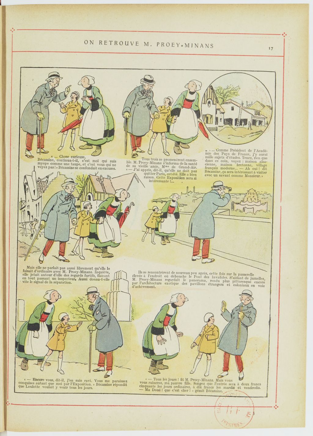 Bécassine – Bécassine, son oncle et leurs amis (1926), page 18. Caumery & J.-P. Pinchon. Domaine public. Source gallica.bnf.fr / BnF.