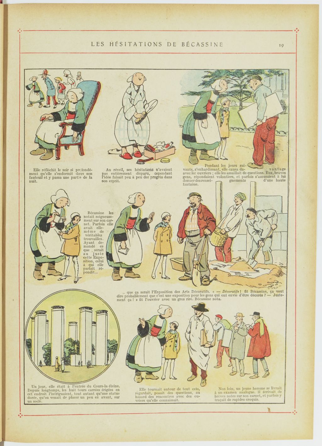 Bécassine – Bécassine, son oncle et leurs amis (1926), page 20. Caumery & J.-P. Pinchon. Domaine public. Source gallica.bnf.fr / BnF.
