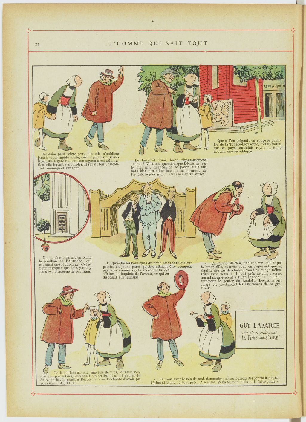 Bécassine – Bécassine, son oncle et leurs amis (1926), page 23. Caumery & J.-P. Pinchon. Domaine public. Source gallica.bnf.fr / BnF.