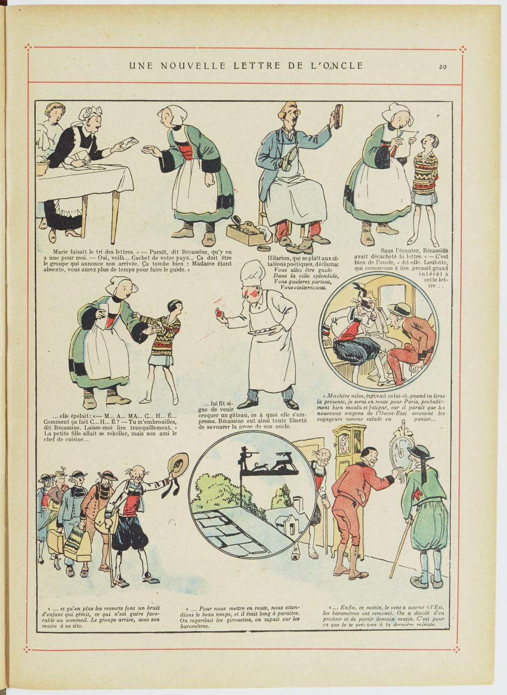Bécassine – Bécassine, son oncle et leurs amis (1926), page 30. Caumery & J.-P. Pinchon. Domaine public. Source gallica.bnf.fr / BnF.