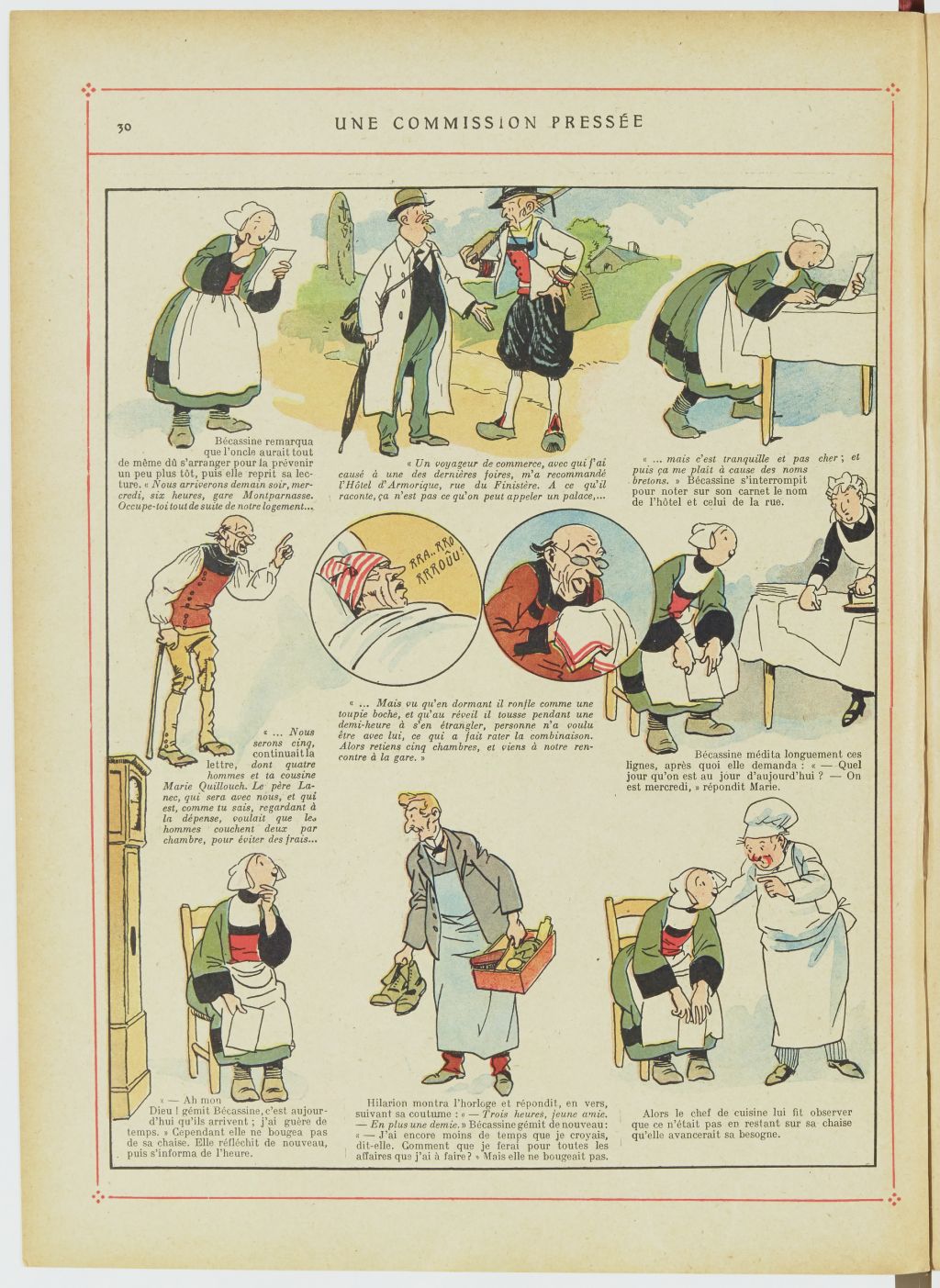 Bécassine – Bécassine, son oncle et leurs amis (1926), page 31. Caumery & J.-P. Pinchon. Domaine public. Source gallica.bnf.fr / BnF.