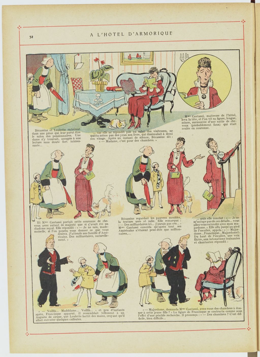 Bécassine – Bécassine, son oncle et leurs amis (1926), page 33. Caumery & J.-P. Pinchon. Domaine public. Source gallica.bnf.fr / BnF.