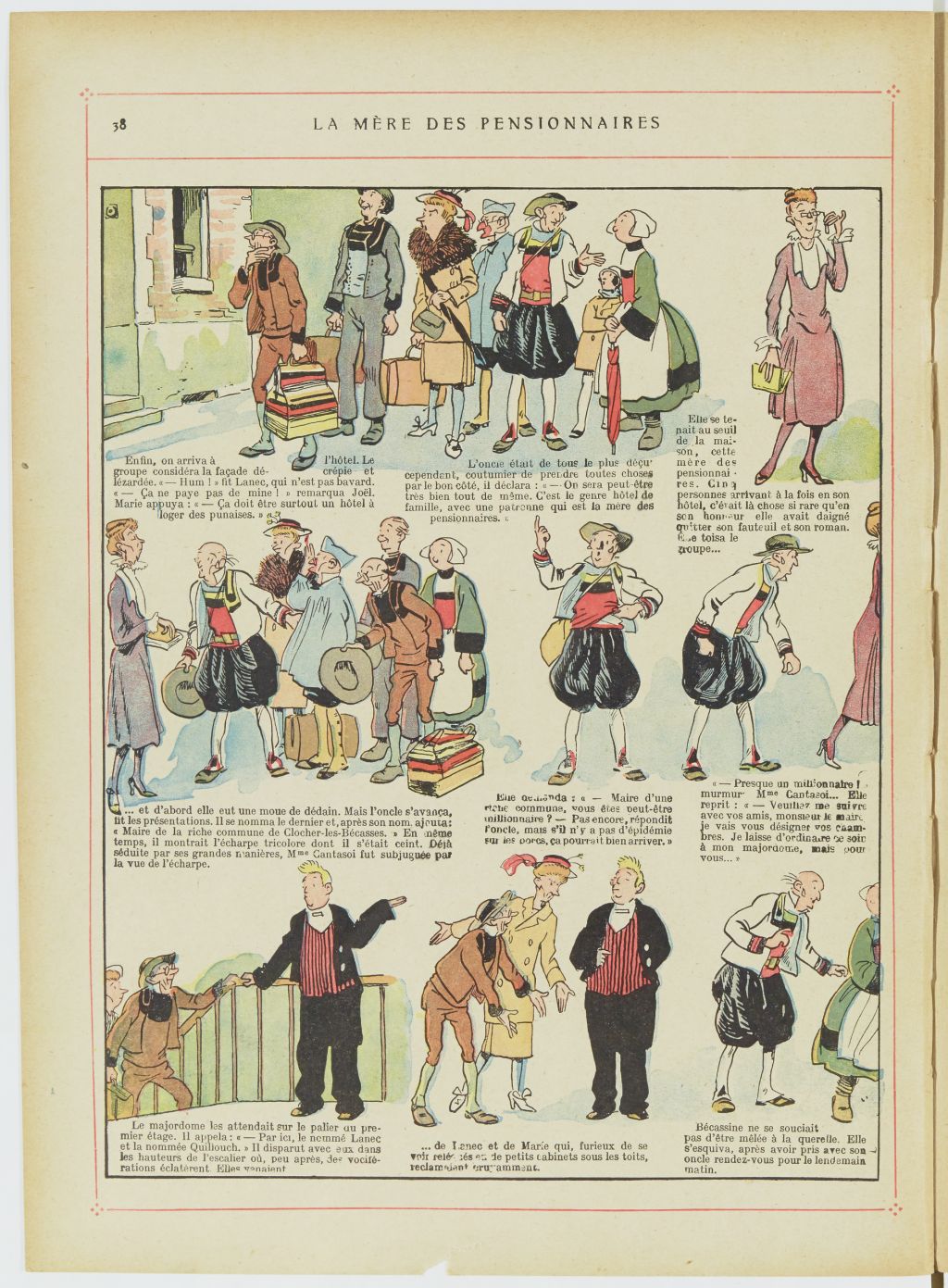 Bécassine – Bécassine, son oncle et leurs amis (1926), page 39. Caumery & J.-P. Pinchon. Domaine public. Source gallica.bnf.fr / BnF.