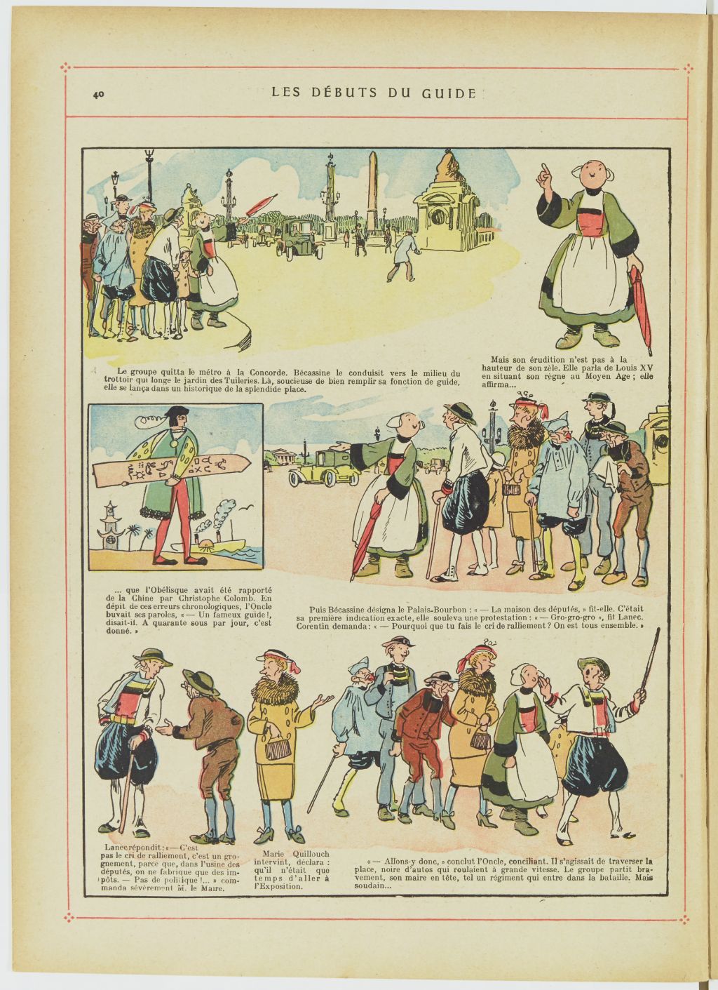 Bécassine – Bécassine, son oncle et leurs amis (1926), page 41. Caumery & J.-P. Pinchon. Domaine public. Source gallica.bnf.fr / BnF.