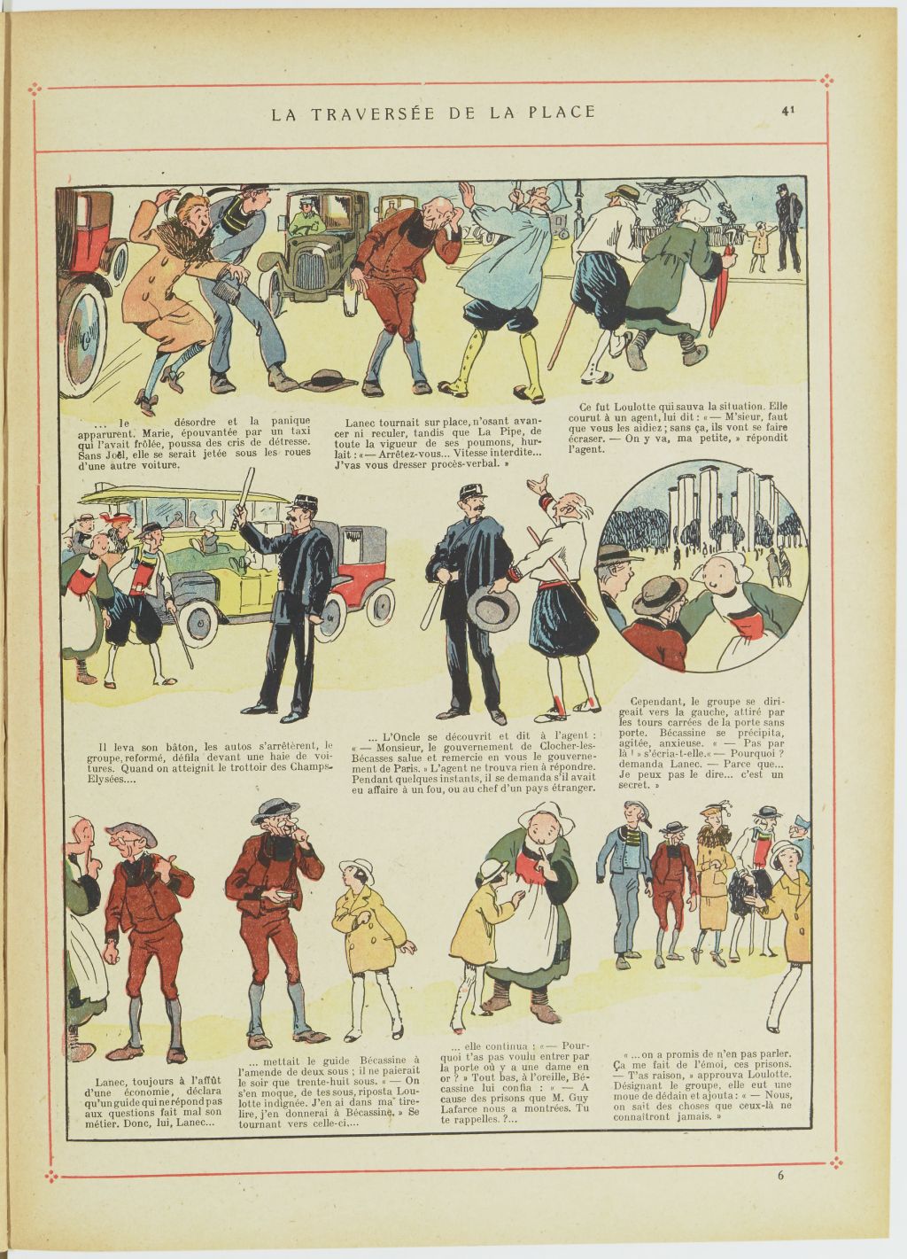 Bécassine – Bécassine, son oncle et leurs amis (1926), page 42. Caumery & J.-P. Pinchon. Domaine public. Source gallica.bnf.fr / BnF.