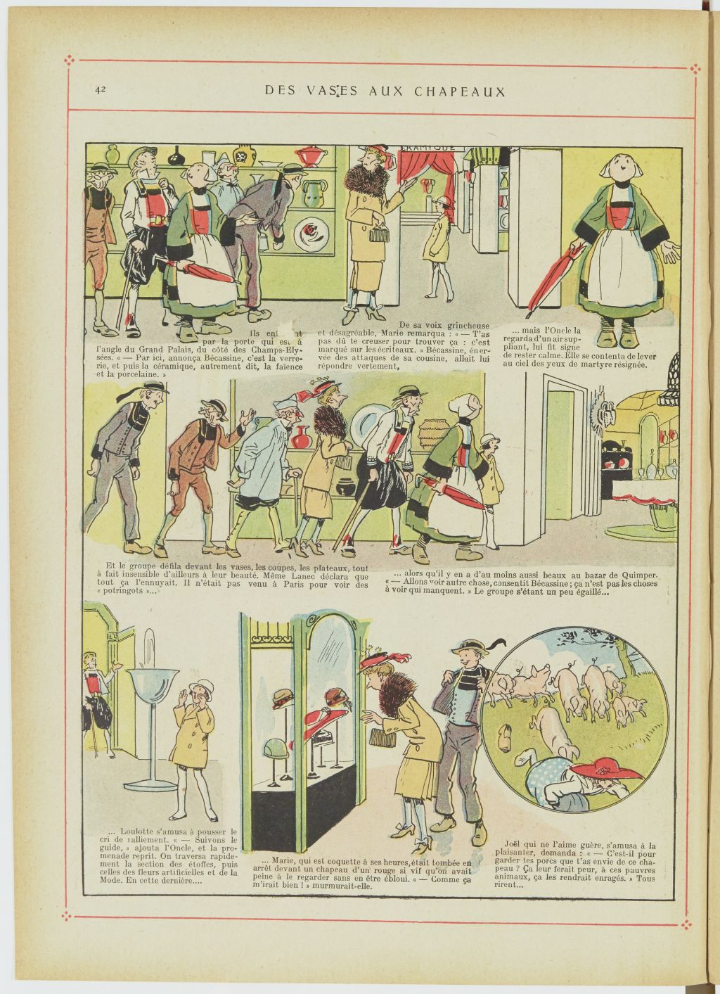 Bécassine – Bécassine, son oncle et leurs amis (1926), page 43. Caumery & J.-P. Pinchon. Domaine public. Source gallica.bnf.fr / BnF.