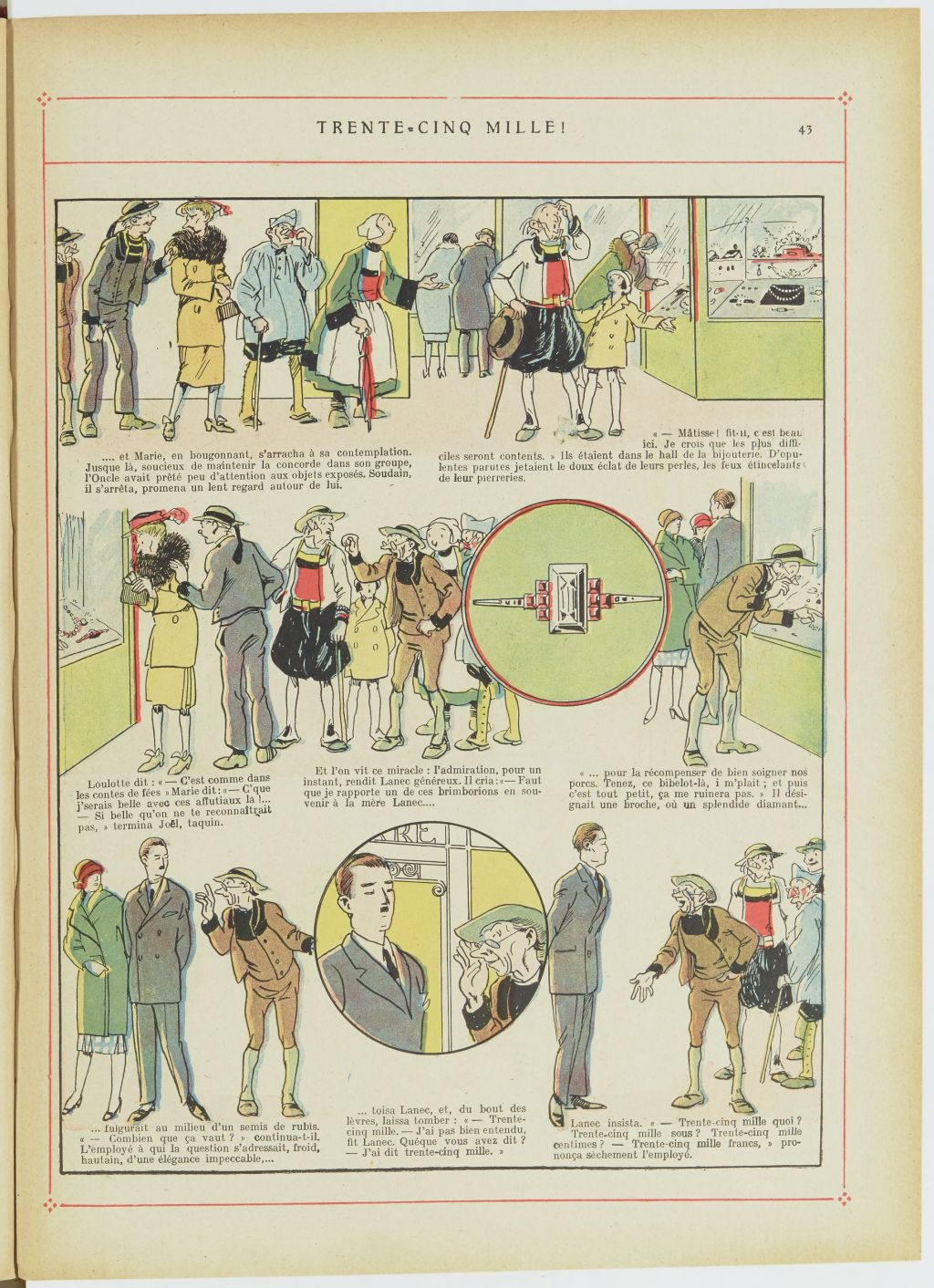 Bécassine – Bécassine, son oncle et leurs amis (1926), page 44. Caumery & J.-P. Pinchon. Domaine public. Source gallica.bnf.fr / BnF.