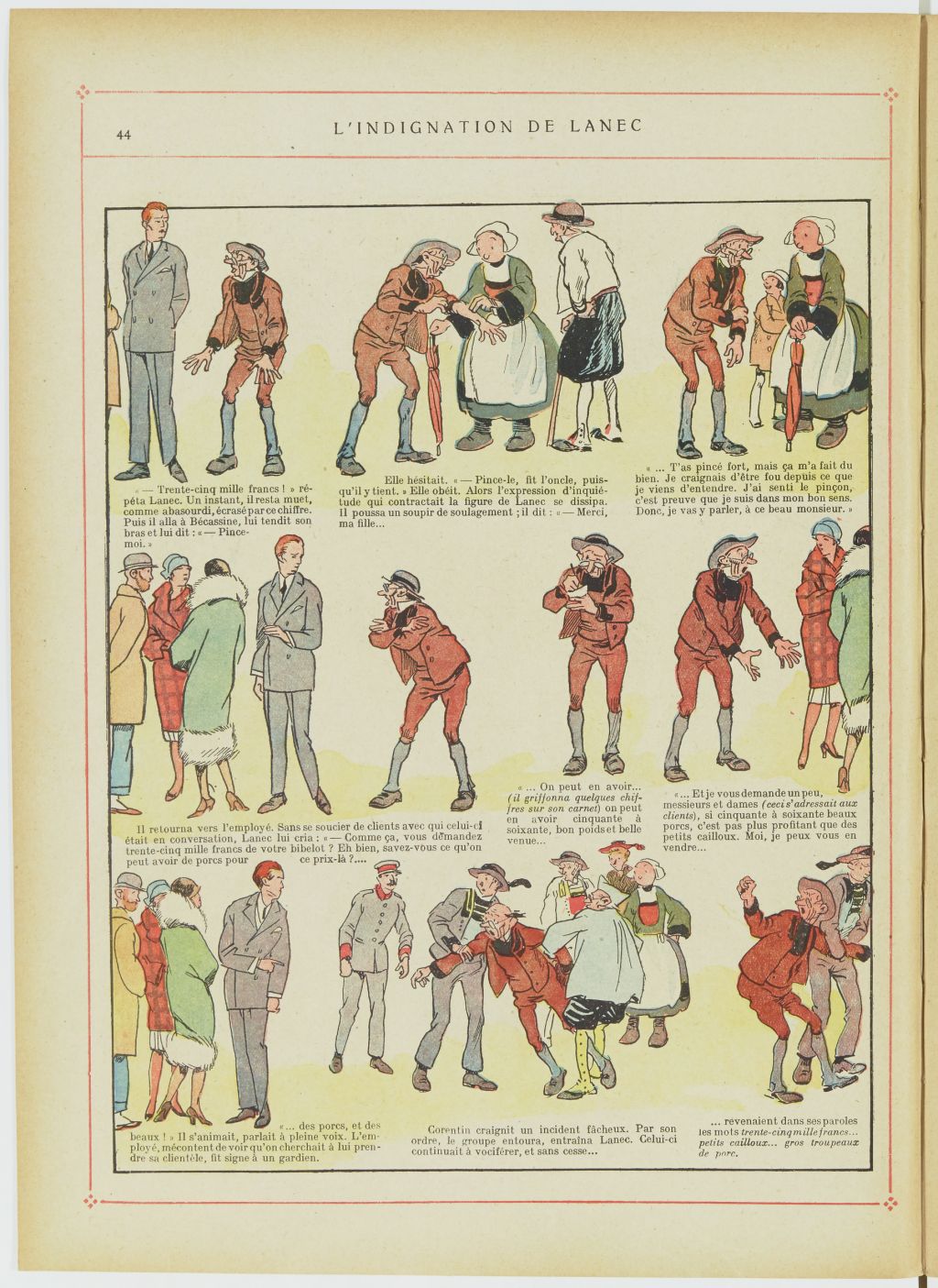 Bécassine – Bécassine, son oncle et leurs amis (1926), page 45. Caumery & J.-P. Pinchon. Domaine public. Source gallica.bnf.fr / BnF.