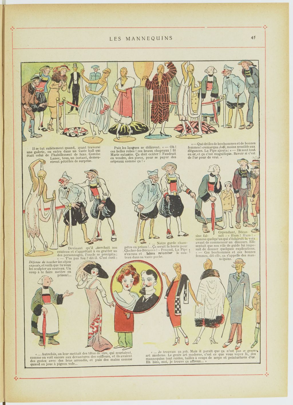 Bécassine – Bécassine, son oncle et leurs amis (1926), page 46. Caumery & J.-P. Pinchon. Domaine public. Source gallica.bnf.fr / BnF.